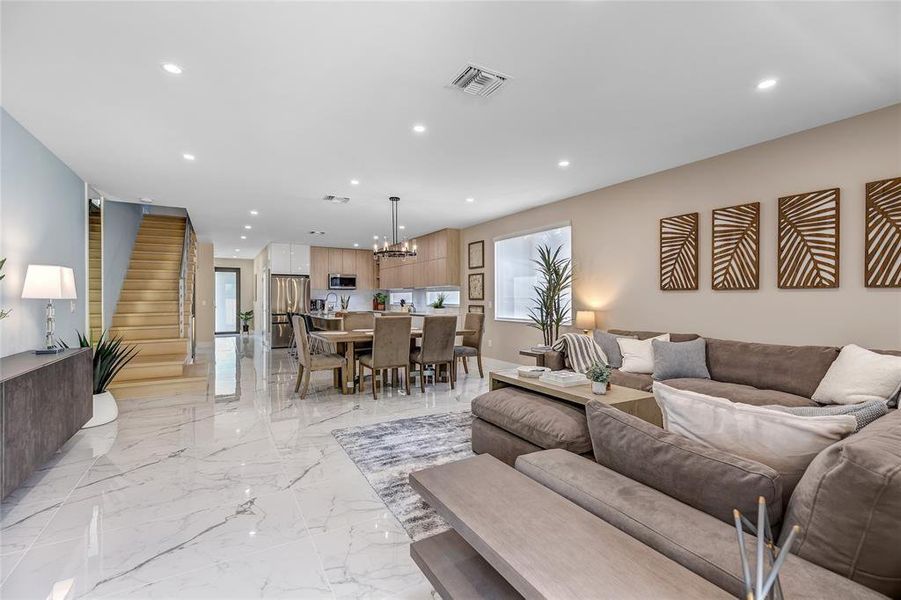 Furnished interior view inside a new home in , Fort Lauderdale (Image 12).