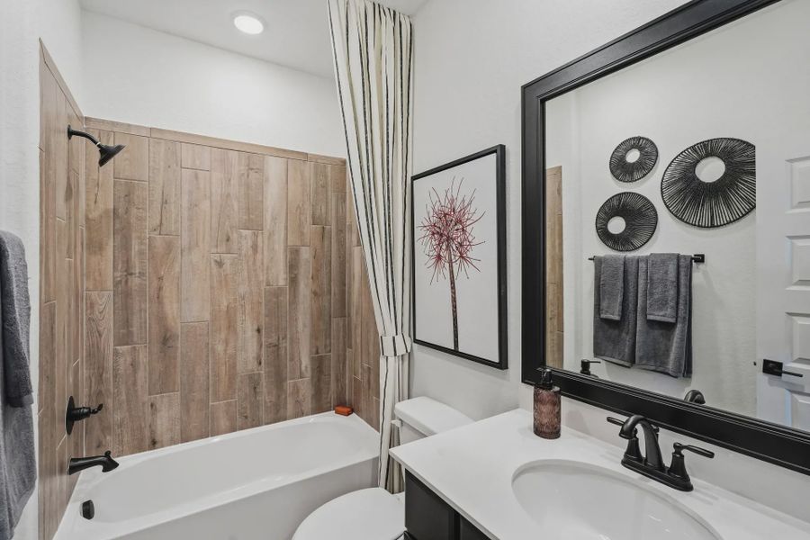 Representative furnished interior of a home built from the Rivers by Chesmar Homes in Crescent Bluff, Georgetown (Image 17).