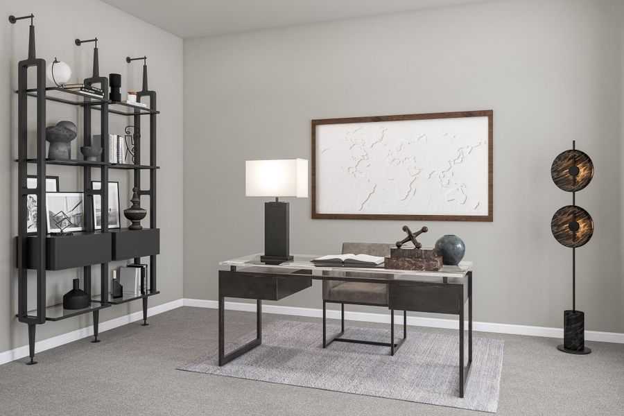 Representative furnished interior of a home built from the Rosedale by Tri Pointe Homes in Lariat, Liberty Hill (Image 7).