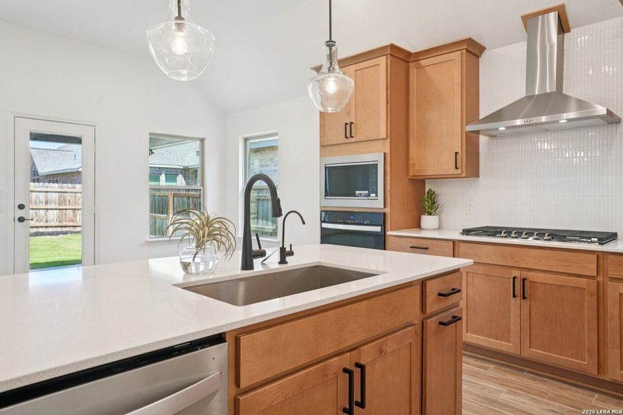 Furnished interior view inside a new home in , New Braunfels (Image 8).