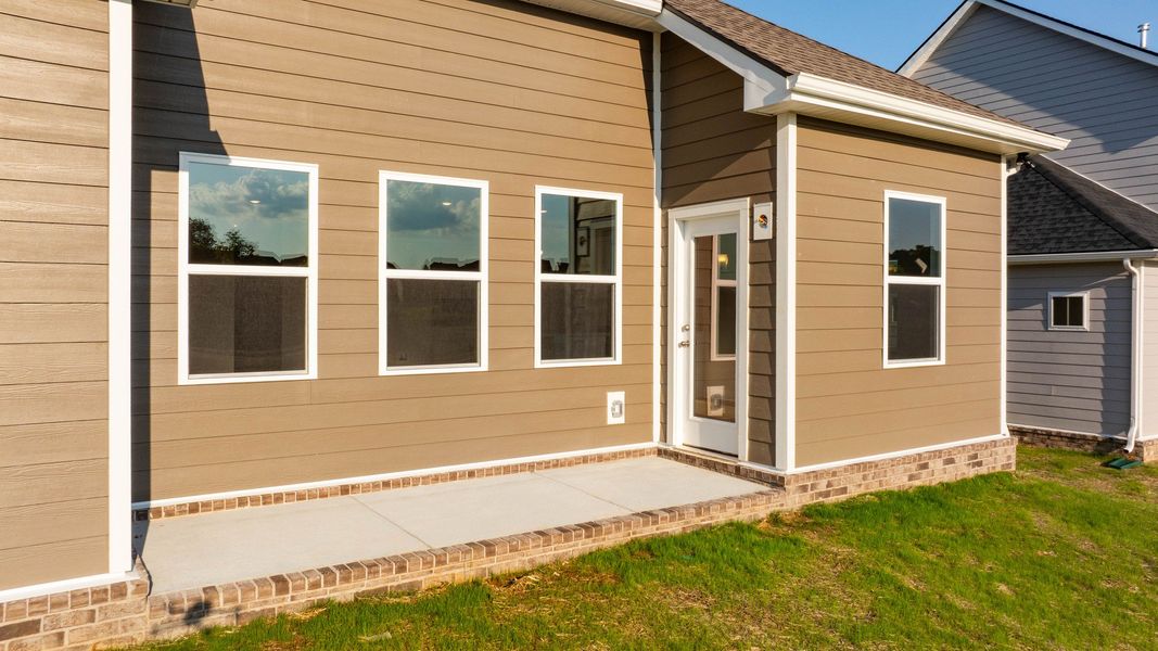 Exterior details and patio area of a home in McClure Farms, Columbia (Image 22). Exterior details and patio area of a home in McClure Farms, Columbia (Image 22).