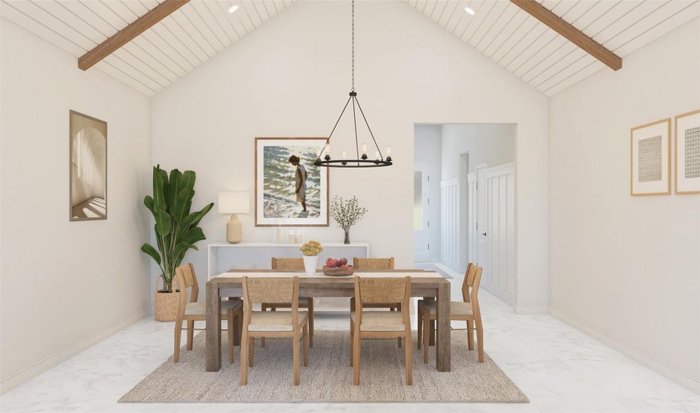 Charming dining area (*Artist rendering used for illustration purposes only.) Charming dining area (*Artist rendering used for illustration purposes only.)