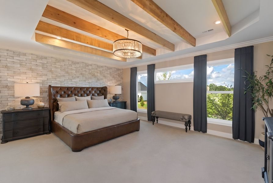 Representative furnished interior of a home built from the Paxton by Fischer Homes in Governor’s Preserve, Canton (Image 26).