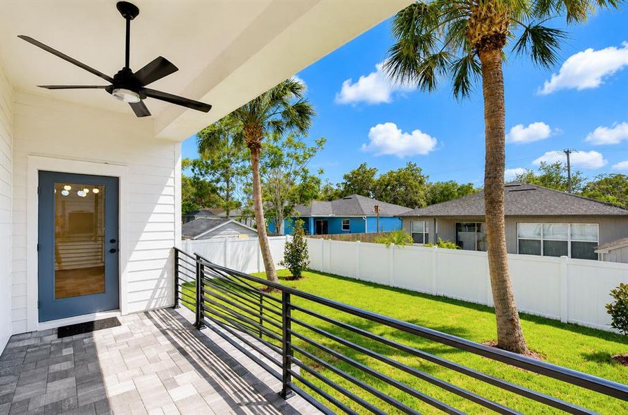 Exterior details and patio area of a home in , Tampa (Image 27).