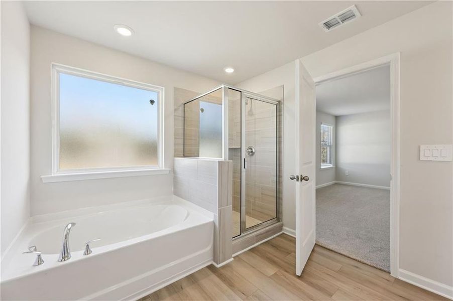 Furnished interior view inside a new home in Parkside at Grayson, Grayson (Image 17).