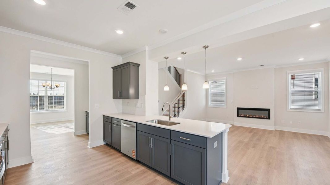 Representative furnished interior of a home built from the Adams by D.R. Horton in Oak Grove Hill, Huntersville (Image 5).