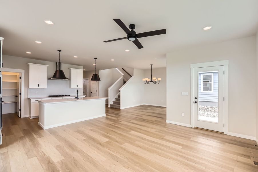 5901 Aspenglow Street open concept, kitchen, dining, living room