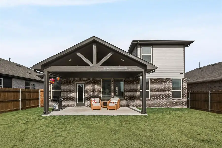 Exterior details and patio area of a home in , Fort Worth (Image 4). Exterior details and patio area of a home in , Fort Worth (Image 4).