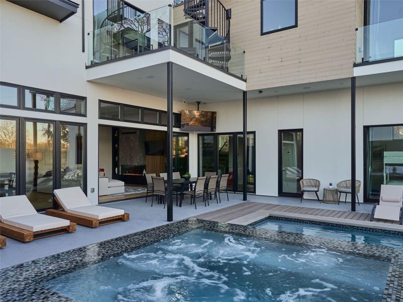 Exterior details and patio area of a home in , Austin (Image 23).