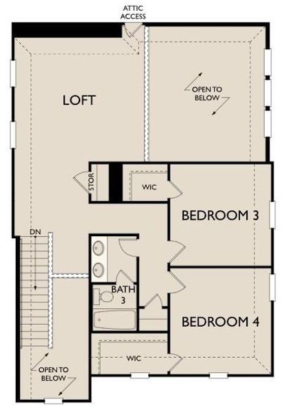 Magnolia Floorplan 2nd Floor