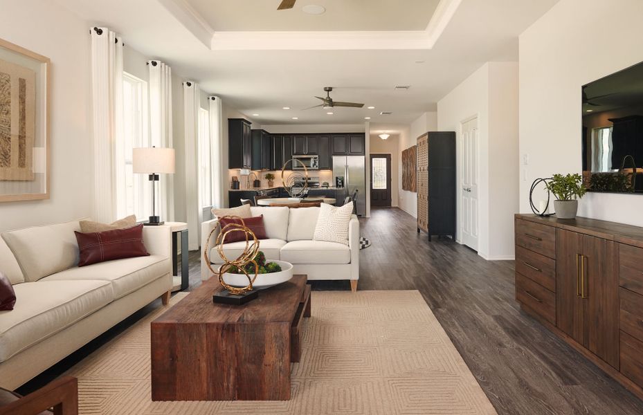Representative furnished interior of a home built from the Hewitt by Centex in Pinara Pines, Conroe (Image 11). Representative furnished interior of a home built from the Hewitt by Centex in Pinara Pines, Conroe (Image 11).