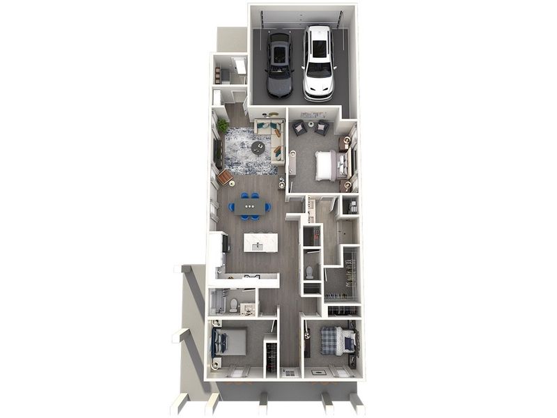 2D floor plan layout for the Easton by Meritage Homes in Poplar Farms, Franklin, TN (Image 4). 2D floor plan layout for the Easton by Meritage Homes in Poplar Farms, Franklin, TN (Image 4).