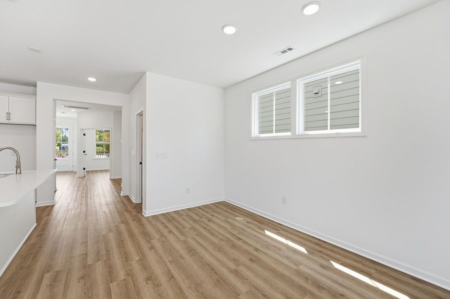 Representative unfurnished interior of a home built from the Blair by Brookfield Residential in Wendell Falls, Wendell (Image 18).