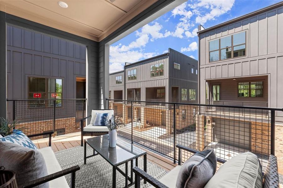 Exterior details and patio area of a home in , Atlanta (Image 30). Exterior details and patio area of a home in , Atlanta (Image 30).