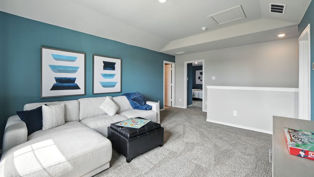 Furnished interior view inside a new home in Monarch at the Meadows, Ponder (Image 33).