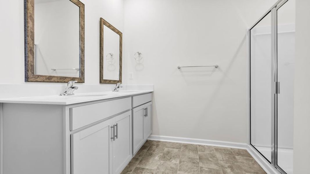 Furnished interior view inside a new home in Durbin Meadows Traditions, Fountain Inn (Image 9).