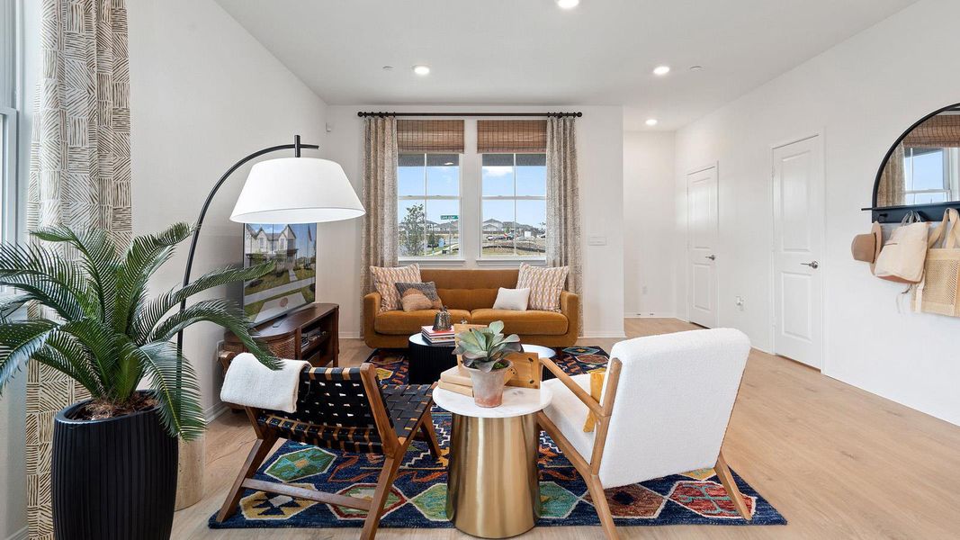 Furnished interior view inside a new home in Avery Centre, Round Rock (Image 8).