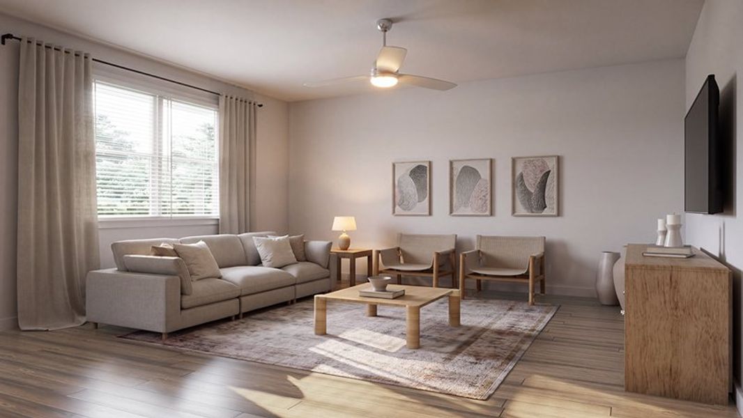 Furnished interior view inside a new home in Pineview North, Summerville (Image 3).