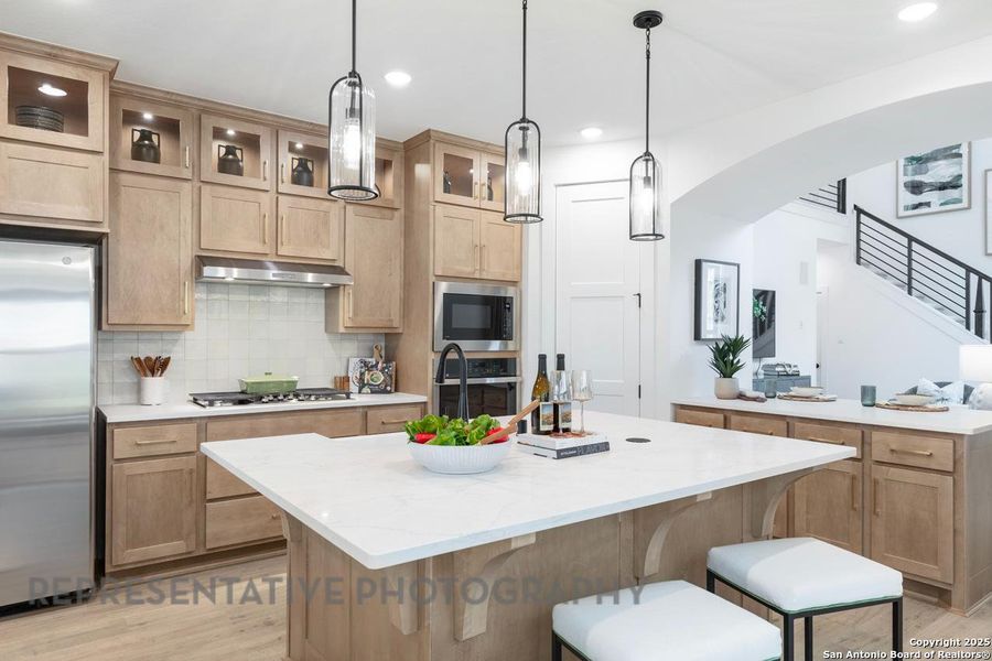 Furnished interior view inside a new home in Davis Ranch: 45ft. lots, San Antonio (Image 41).