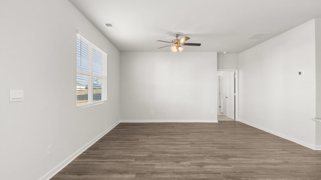 Representative unfurnished interior of a home built from the Elle by D.R. Horton in Estates at Deer Hollow, Grovetown (Image 17). Representative unfurnished interior of a home built from the Elle by D.R. Horton in Estates at Deer Hollow, Grovetown (Image 17).