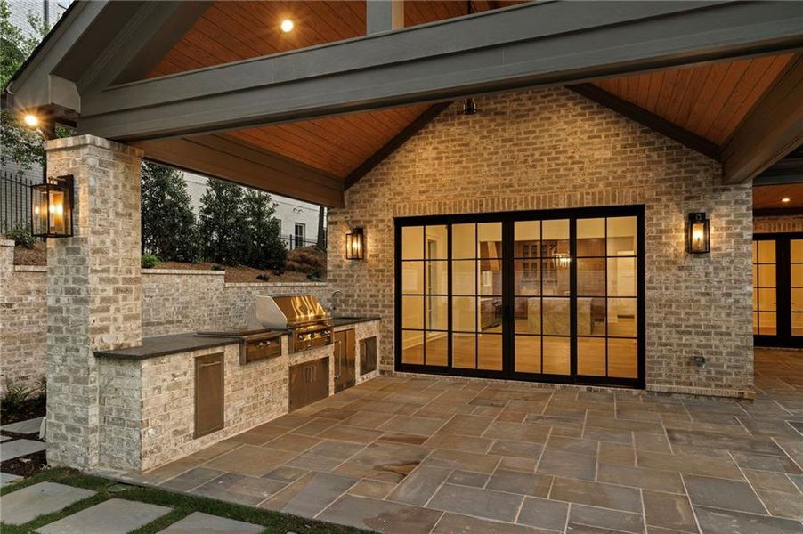 Exterior details and patio area of a home in , Atlanta (Image 39).