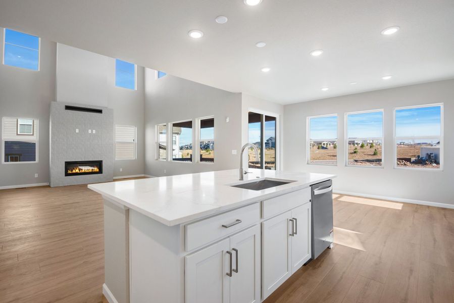 Furnished interior view inside a new home in Sterling Ranch, Littleton (Image 5). Furnished interior view inside a new home in Sterling Ranch, Littleton (Image 5).