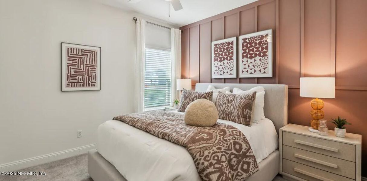 Furnished interior view inside a new home in Silver Meadows at SilverLeaf: Silver Meadows 60s, St. Augustine (Image 19).