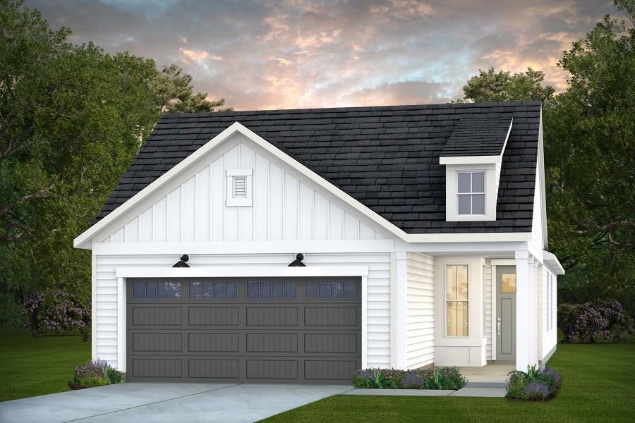 Representative exterior photo of a completed home built from the Compass by Del Webb in Del Webb Carolina Ridge, Midland, NC (Image 27).