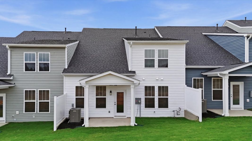 Established charm meets functional outdoor living with a spacious rear covered porch located at the Silo Ridge community Established charm meets functional outdoor living with a spacious rear covered porch located at the Silo Ridge community