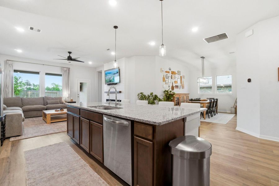 Furnished interior view inside a new home in , Willis (Image 35).