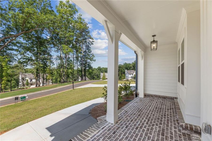 Exterior details and patio area of a home in Chattahoochee Reserve, Cumming (Image 33).