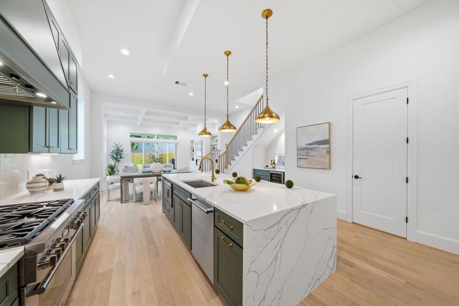 Furnished interior view inside a new home in , Houston (Image 35).
