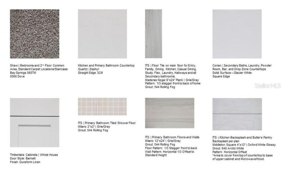 Sample of building materials used in homes in Center Lake Ranch Community Group Page, St. Cloud (Image 13).