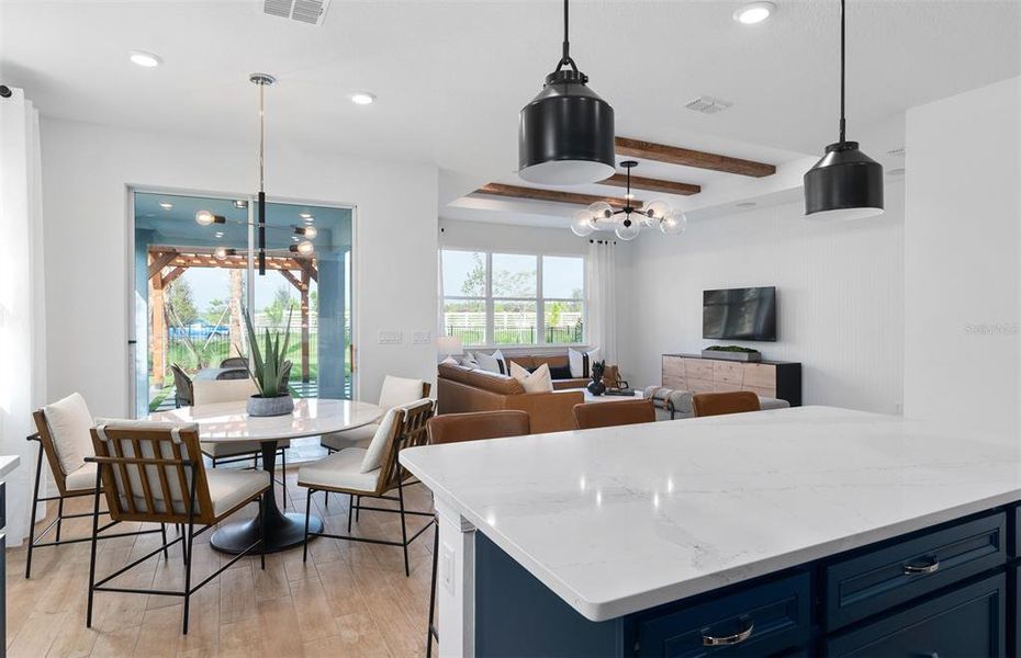 Furnished interior view inside a new home in Bridgewalk, St. Cloud (Image 15).