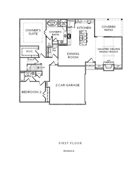 First Floor - Elevation A