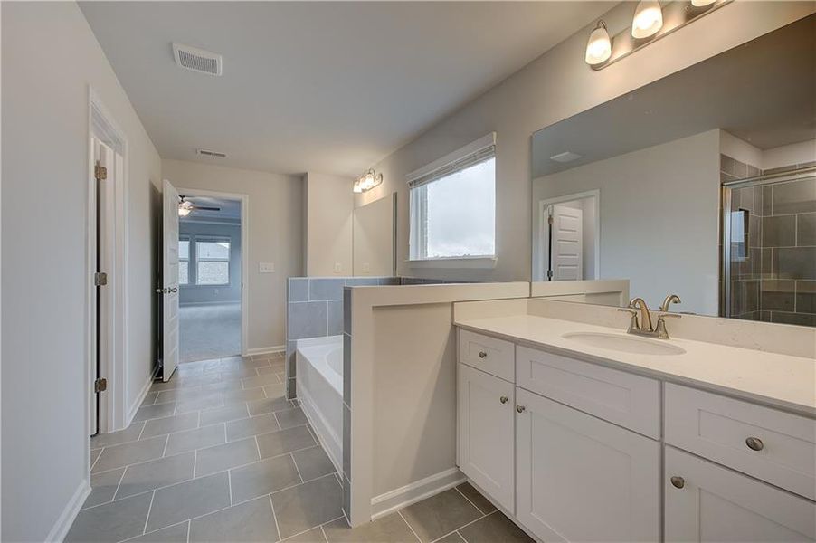Furnished interior view inside a new home in Westwind Estates, Hampton (Image 11).