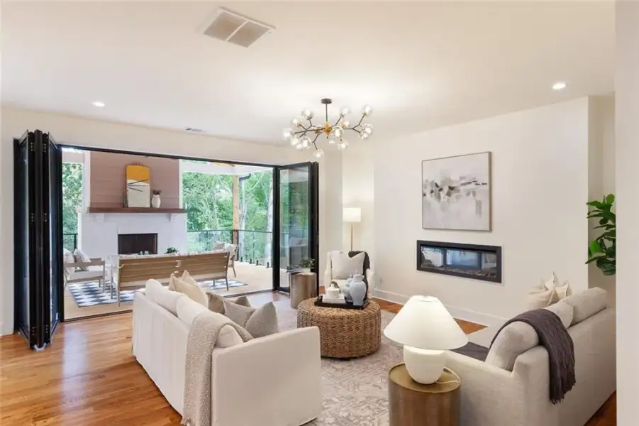 Furnished interior view inside a new home in , Marietta (Image 53).