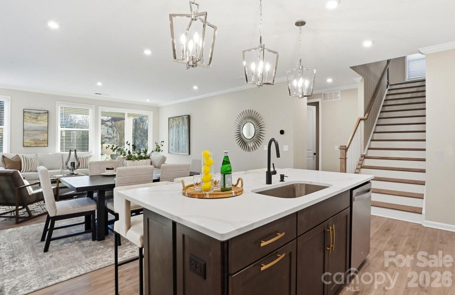 Furnished interior view inside a new home in Roseshire Chase, Huntersville (Image 9).