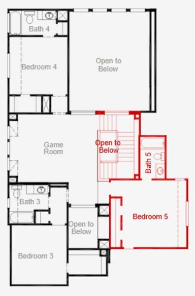 2D floor plan layout of this home in , Richmond, TX (Image 3). 2D floor plan layout of this home in , Richmond, TX (Image 3).