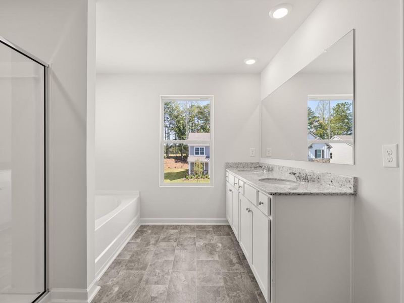 Furnished interior view inside a new home in Parkside at Carter Grove, Cartersville (Image 13).