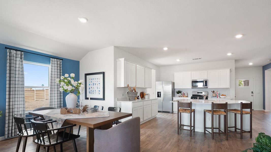 Furnished interior view inside a new home in Monarch Ranch, Manor (Image 18).
