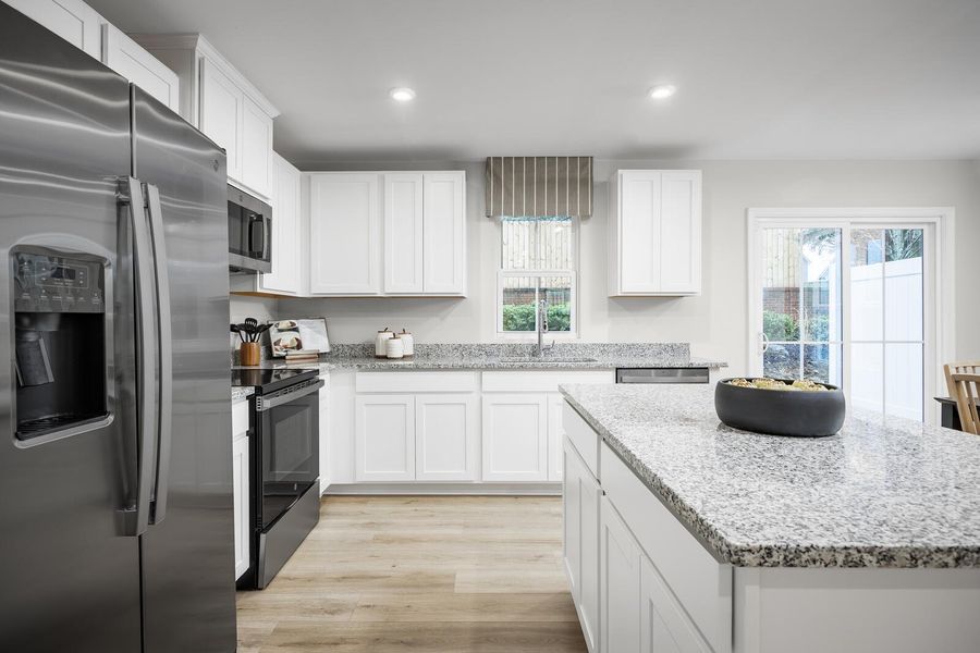 Furnished interior view inside a new home in , Santee (Image 9).