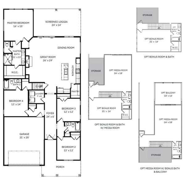 2D floor plan layout for the Causeway by Kent Homes in Terrapin, Leland, NC (Image 5). 2D floor plan layout for the Causeway by Kent Homes in Terrapin, Leland, NC (Image 5).
