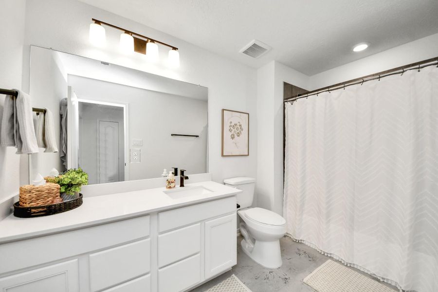Furnished interior view inside a new home in , Cypress (Image 32).