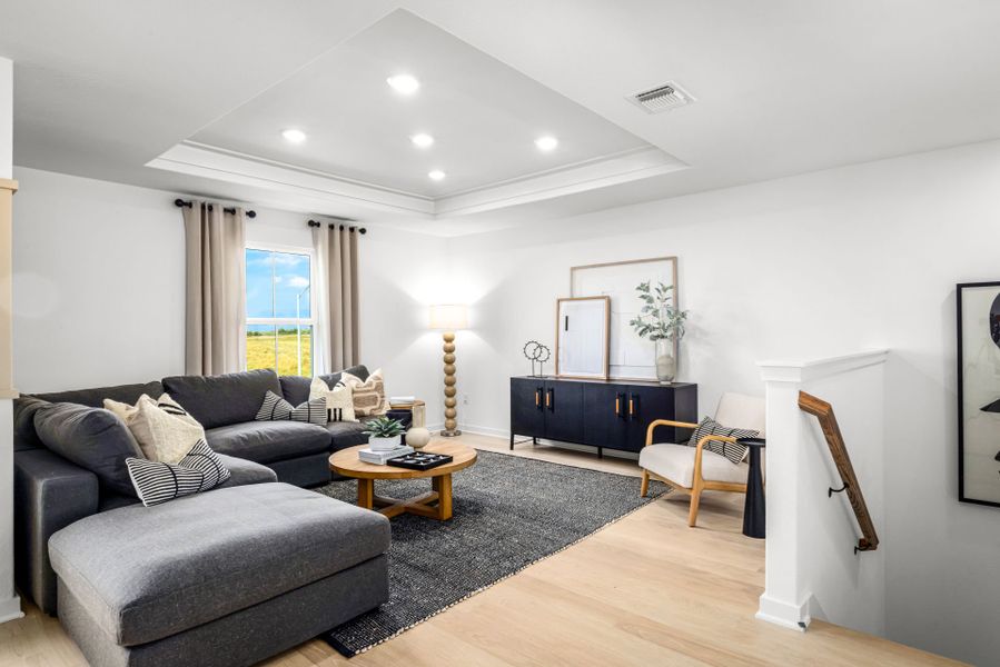 Representative furnished interior of a home built from the Sandalwood by Centex in Larson Crossing, Elgin (Image 20). Representative furnished interior of a home built from the Sandalwood by Centex in Larson Crossing, Elgin (Image 20).