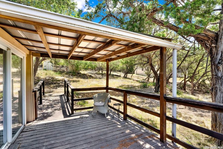 Exterior details and patio area of a home in , Bandera (Image 28).