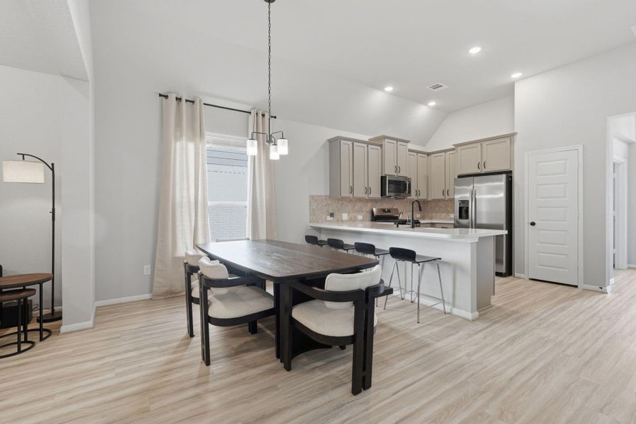 Furnished interior view inside a new home in Lexington Heights, Willis (Image 8).