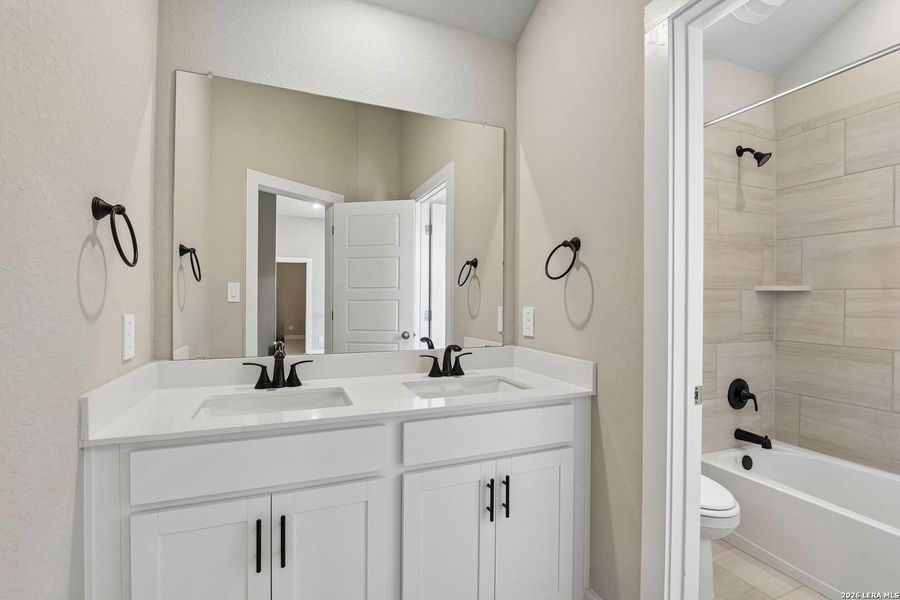 Furnished interior view inside a new home in Fox Falls, Boerne (Image 14). Furnished interior view inside a new home in Fox Falls, Boerne (Image 14).