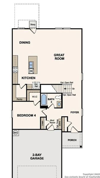 2D floor plan layout of this home in Millican Grove, San Antonio, TX (Image 2). 2D floor plan layout of this home in Millican Grove, San Antonio, TX (Image 2).