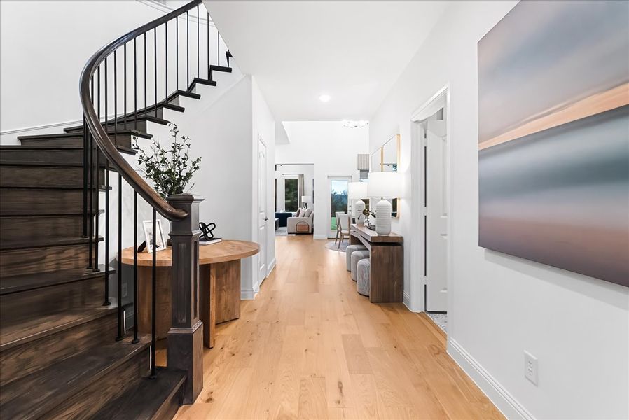 Furnished interior view inside a new home in Keeneland, Aubrey (Image 13).